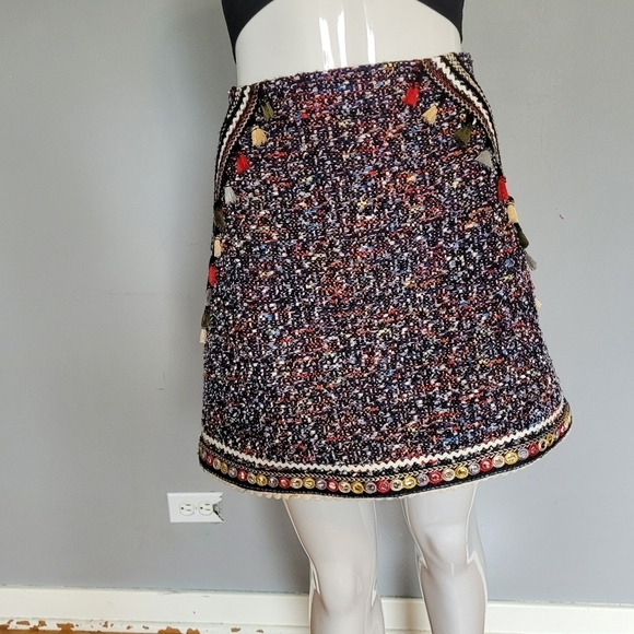 Zara Dresses & Skirts - Zara Tassel Tweed Mini Skirt, VGUC, Size M